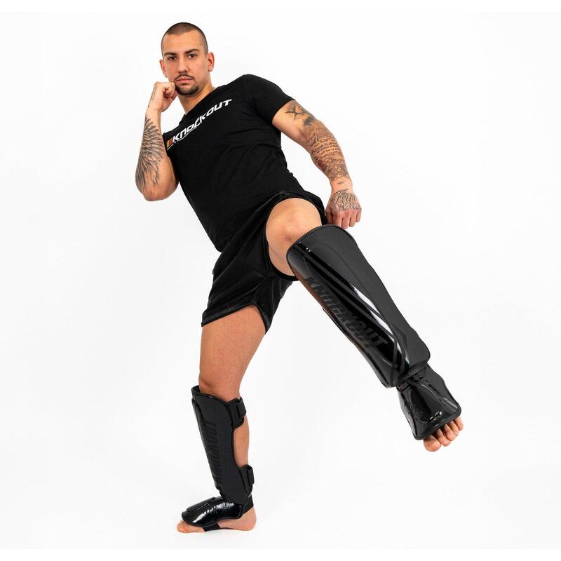 Tibiere Kickbox Knockout Fighter 2.0 L/XL / Negru Mat