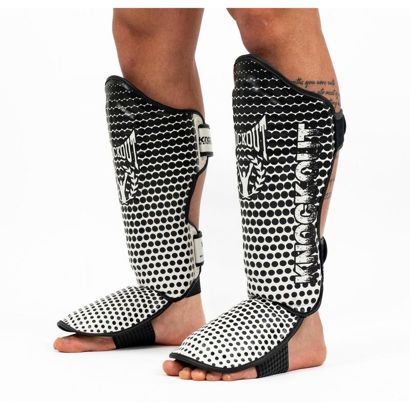 Tibiere Kickbox Knockout Duble L / Negru
