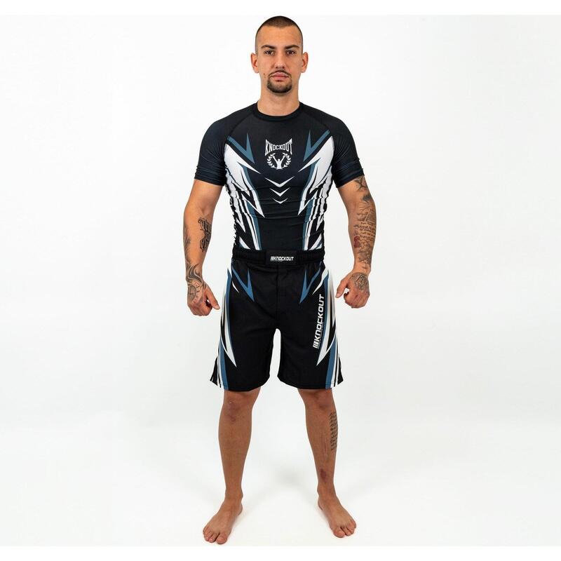 Tricou Compresie Pro Sparring 2.0 L / Alb/Negru