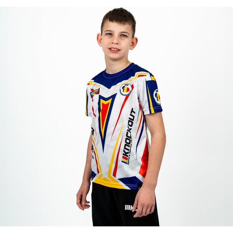 Tricou Knockout H2H Copii 12/14 ani / Alb
