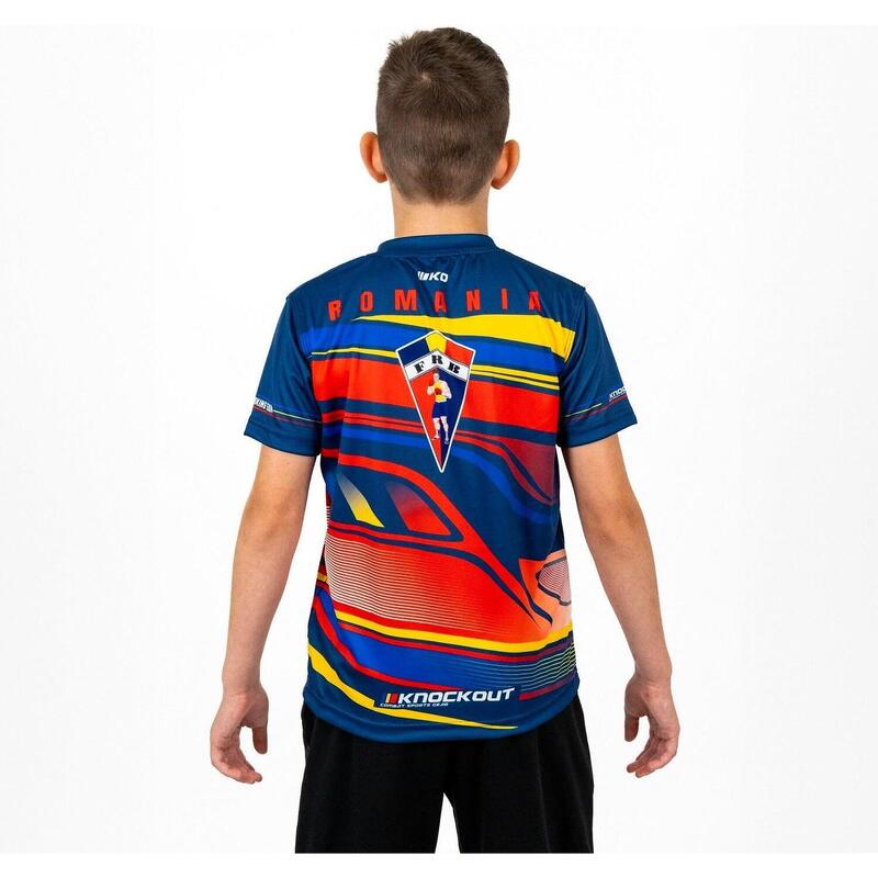 Tricou Knockout FRB Copii 9/11 ANI / Alb
