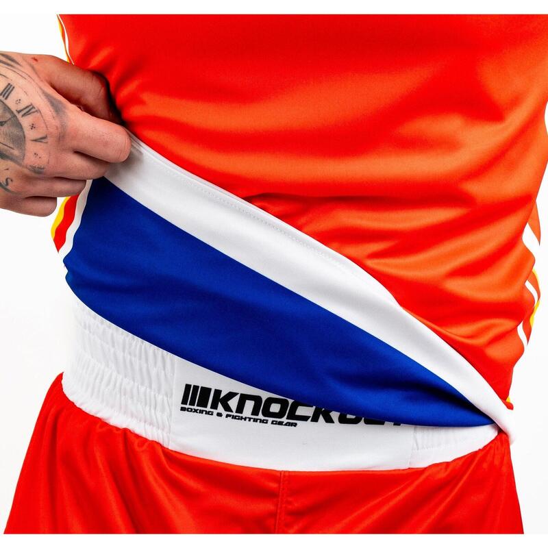 Set Box Knockout Competition Reversibil Sort + Maiou Rosu / Albastru / S
