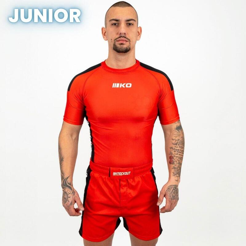 Tricou Compresie Knockout Competition Copii FX XXS / Rosu