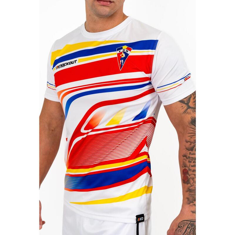Tricou Knockout FRB XL / Alb