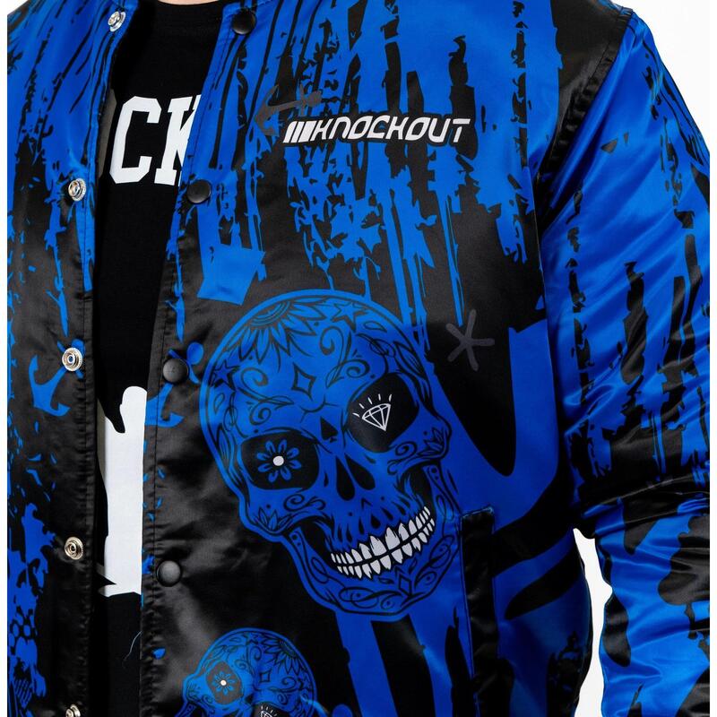 Jacheta Knockout Skull Albastru / XXL
