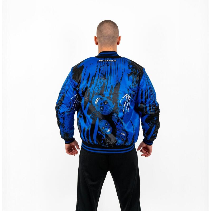 Jacheta Knockout Skull Albastru / XXL