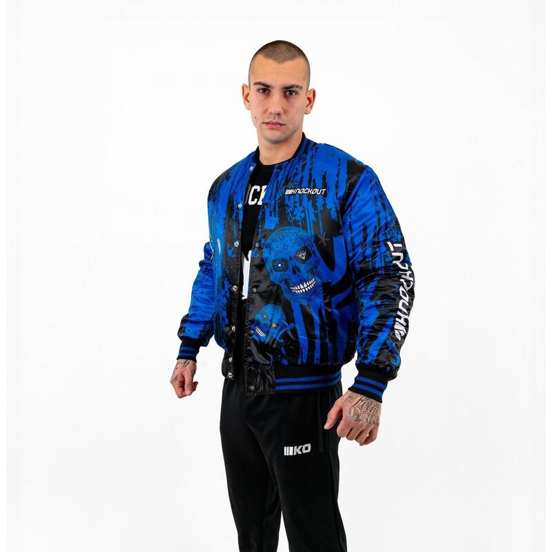 Jacheta Knockout Skull Albastru / XXL