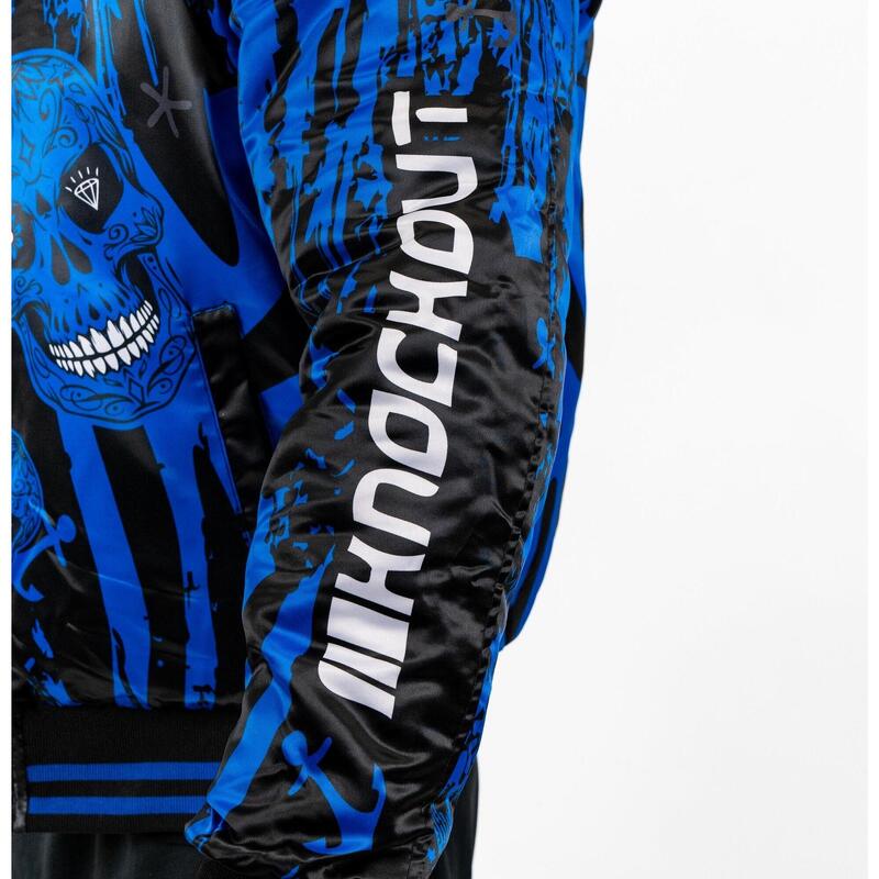 Jacheta Knockout Skull Albastru / XXL