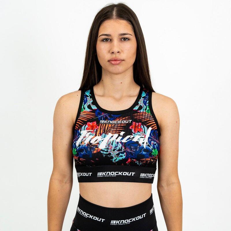 Bustiera Sport Knockout Tropical L