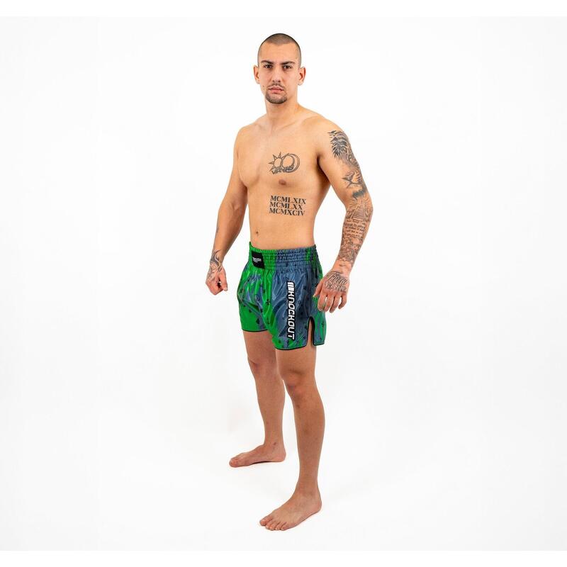 Sort Kickbox Knockout Skull S / Verde