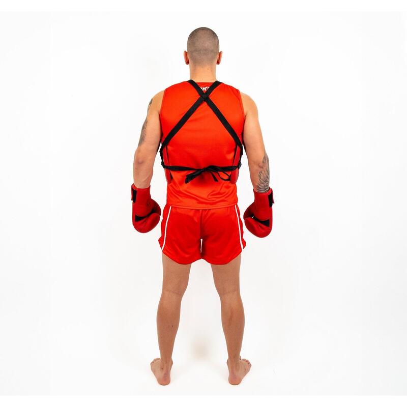 Vesta protectie WUSHU Knockout Rosu / XXL