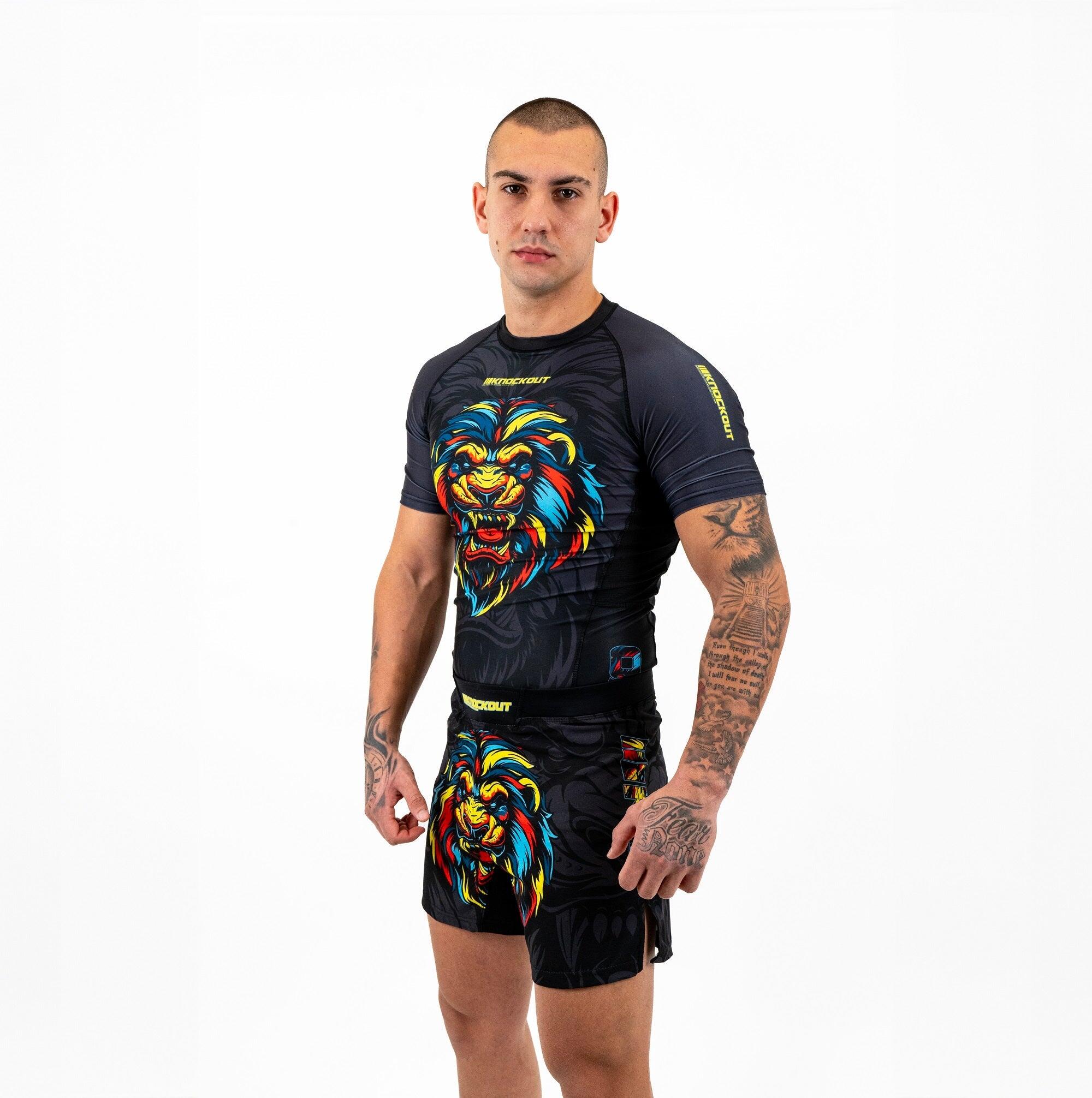 Maglietta Compression Knockout Lion 2/5