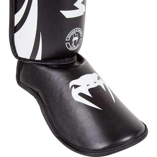 Tibiere Kickbox Venum Challenger L / Negru/Alb