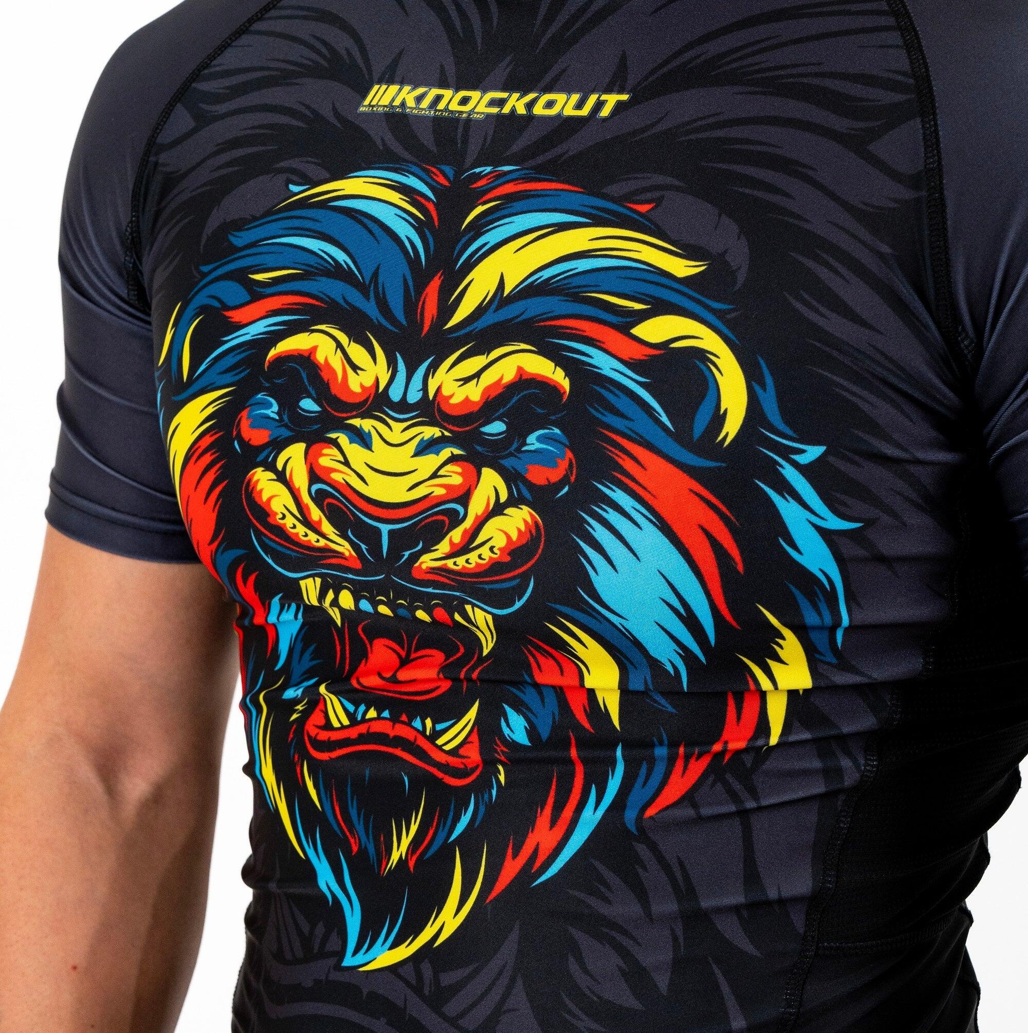 Maglietta Compression Knockout Lion 3/5