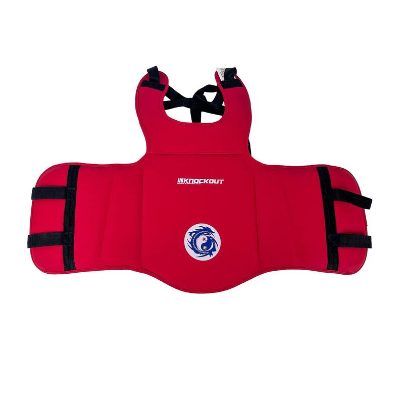 Vesta protectie WUSHU Knockout Rosu / XXL