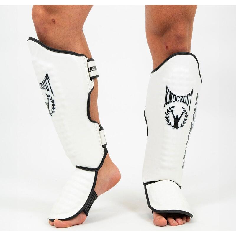 Tibiere Kickbox Knockout Duble XL / Alb