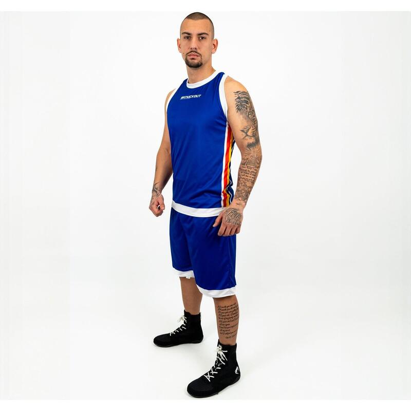Set Box Knockout Competition Reversibil Sort + Maiou Rosu / Albastru / S