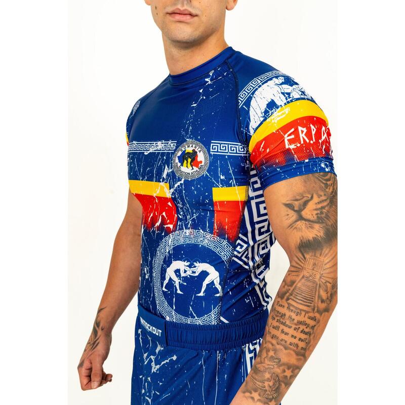 Tricou Compresie Knockout Pangration M / Albastru