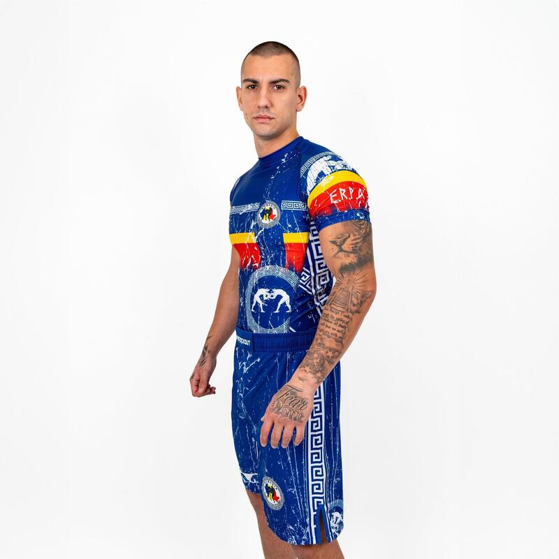 Tricou Compresie Knockout Pangration M / Albastru