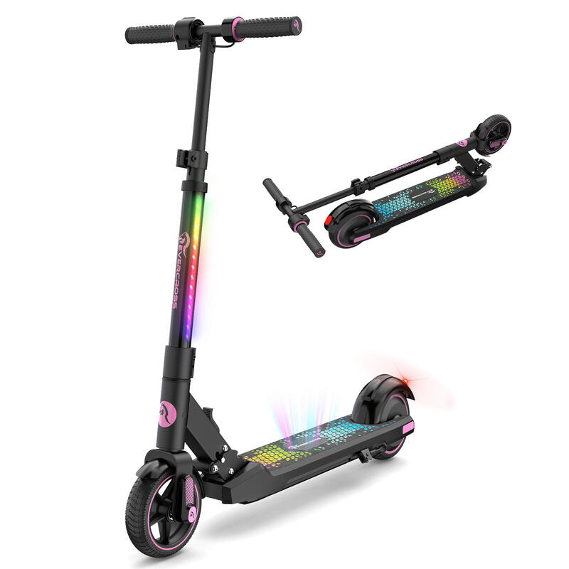 Trottinette Éectrique pliable Enfants 6-12 Ans EVERCROSS -EV06C Rose