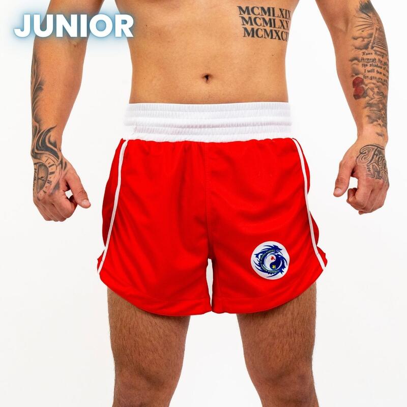 Sort WUSHU Knockout Copii Rosu / XS