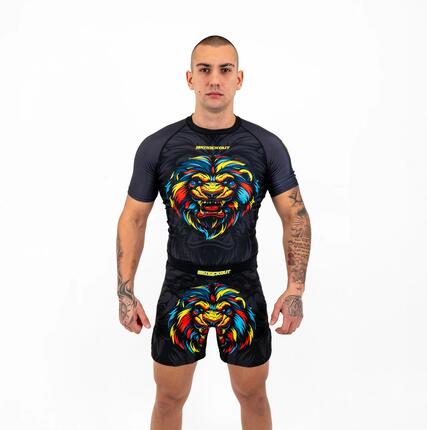 T -Shirt Compression knockout lion