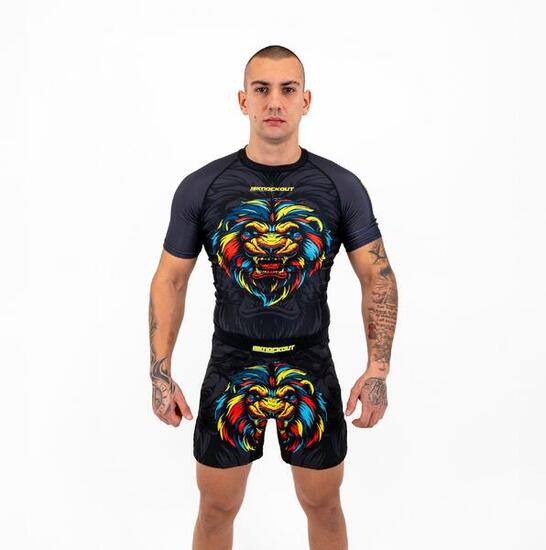 T -Shirt Compression knockout lion