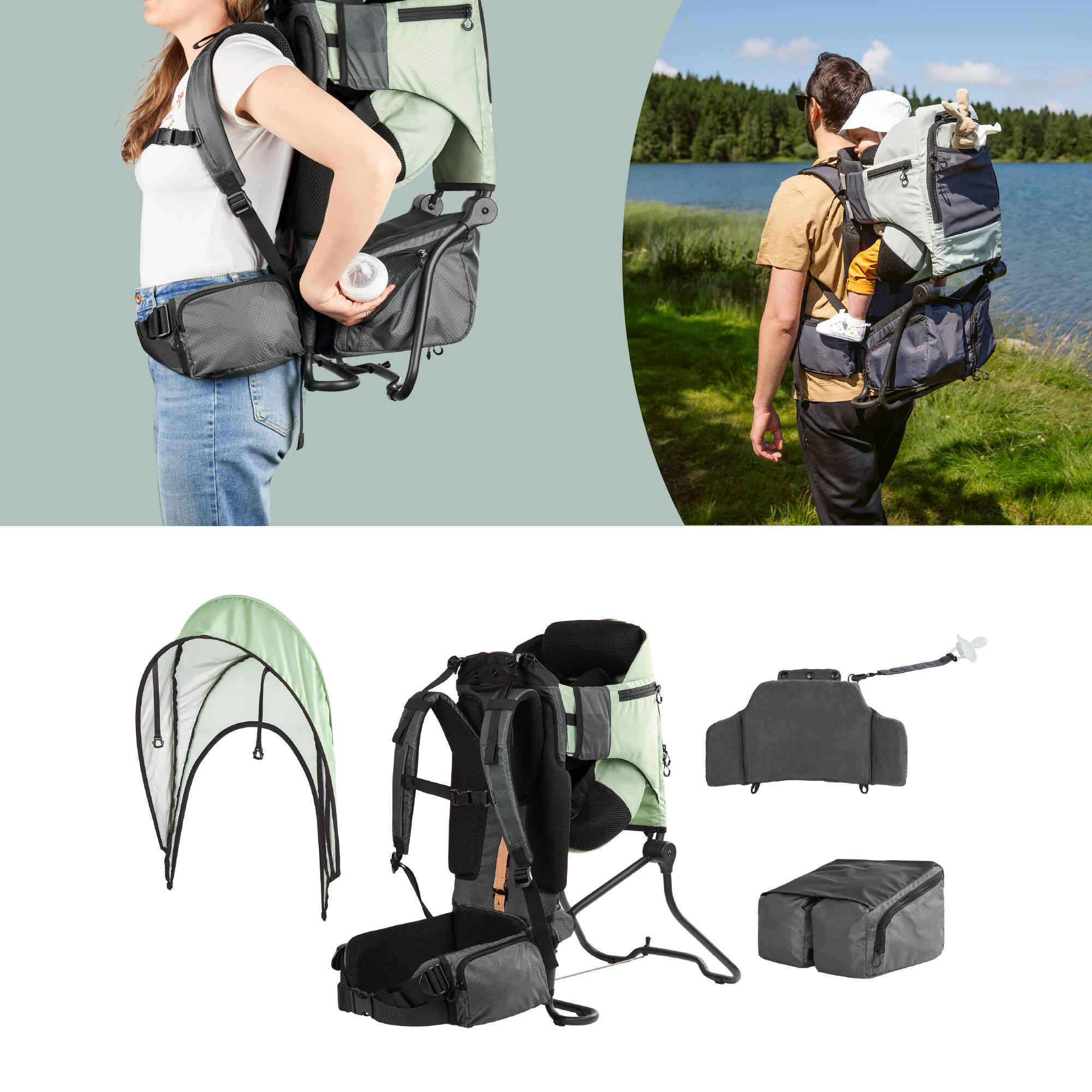 Zaino/ Marsupio da trekking Moov & Hike - Salvia 4/7