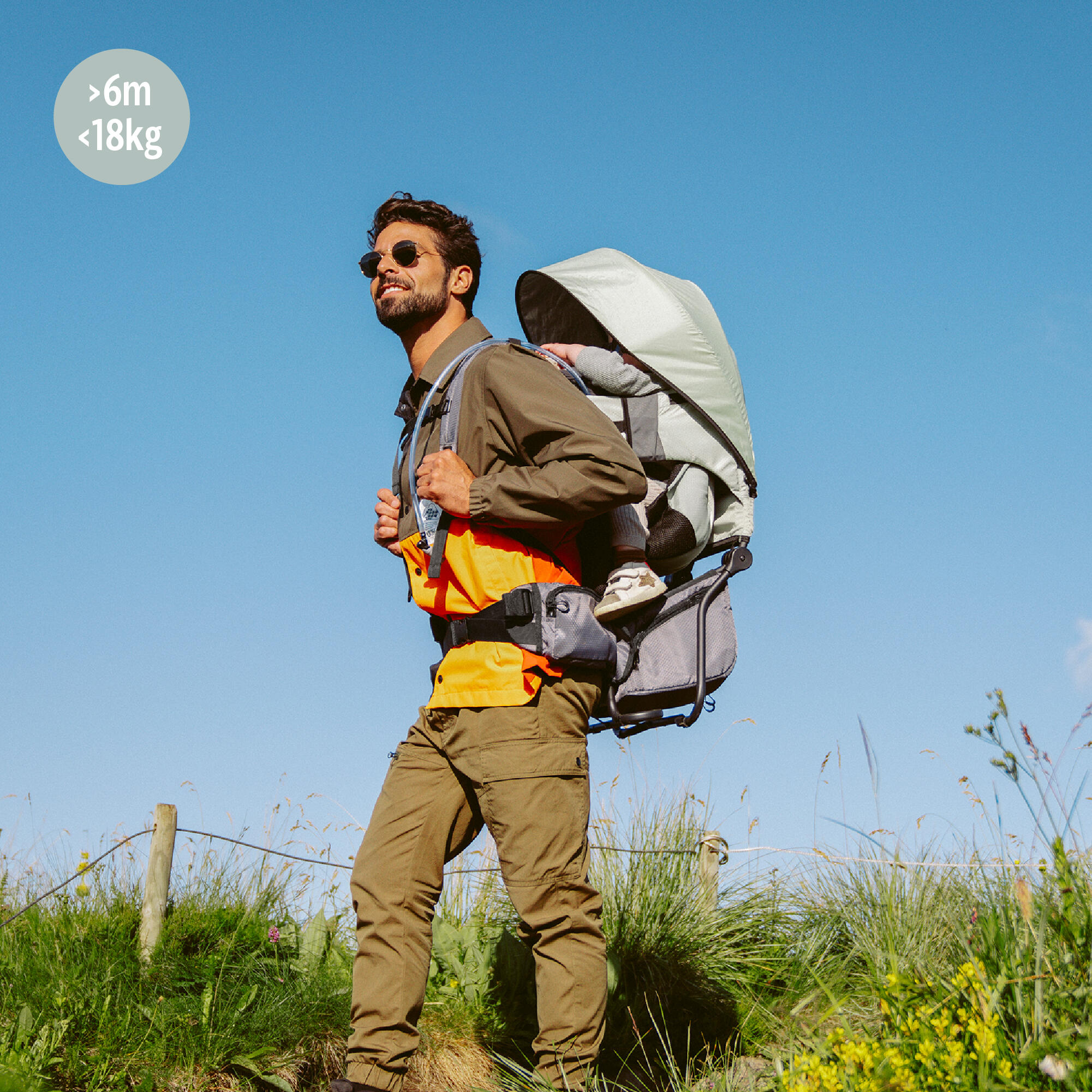 Zaino/ Marsupio da trekking Moov & Hike - Salvia 2/7