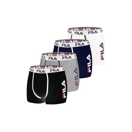Lot de 4 Boxers Homme FILA 5040 coton couleur assorties