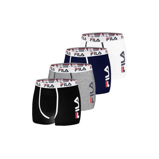 Lot de 4 Boxers Homme FILA 5040 coton couleur assorties