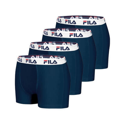 Lot de 4 Boxers Homme FILA 5016 coton couleur Navy