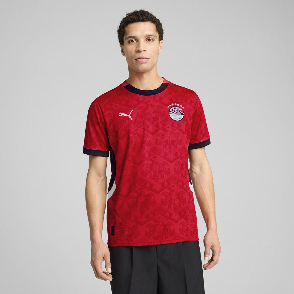 Męska koszulka domowa Egipt 2025 PUMA Red Black