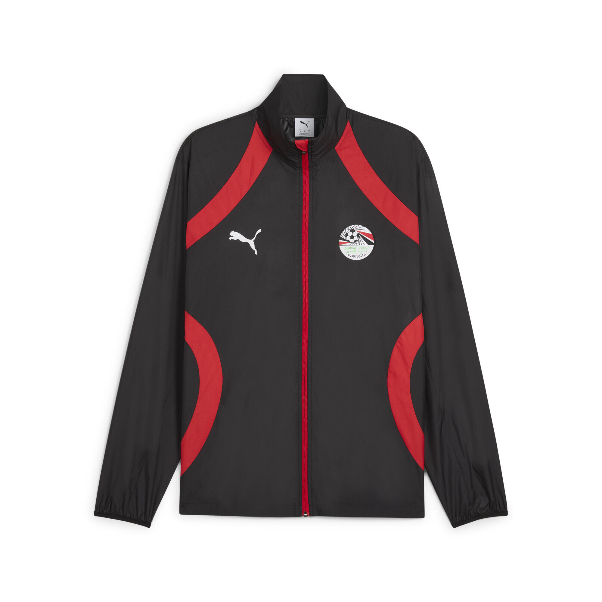 Puma - Veste Tissée D'Avant-match Égypte Homme Puma - Manche Amincissante - Noir|rouge - 36 Xs - Decathlon