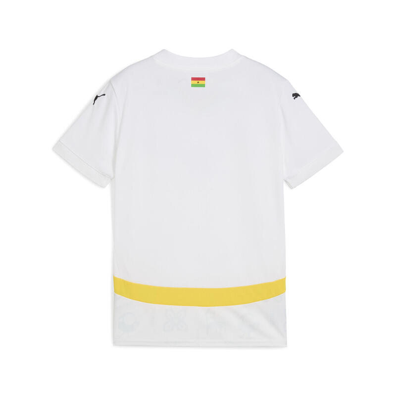 Maillot Ghana 2025 Domicile Enfant et Adolescent PUMA White Pelé Yellow