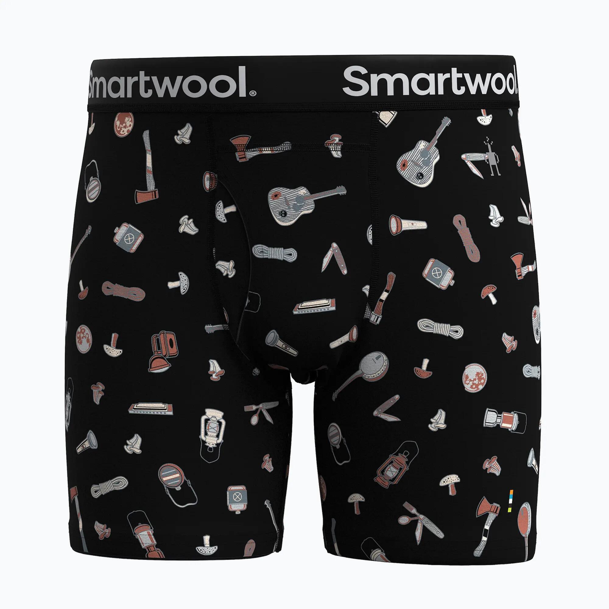 Bokserki termoaktywne męskie Smartwool Merino Print Boxer Brief 4/5