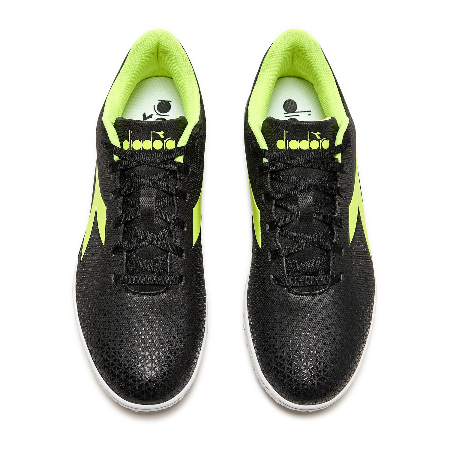 Diadora Pichichi 6 TFR, Scarpe Da Calcetto - Nero/Giallo, Bianco/Azzurro 3/7