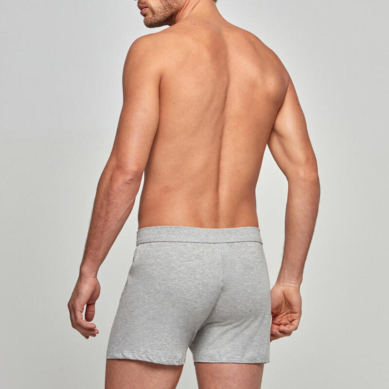 Boxer short boutonné pur coton Essentials