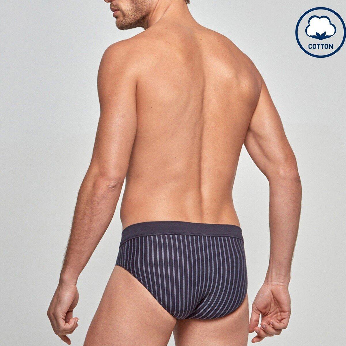 Pack de 2 slips en coton stretch Essentials 3/5