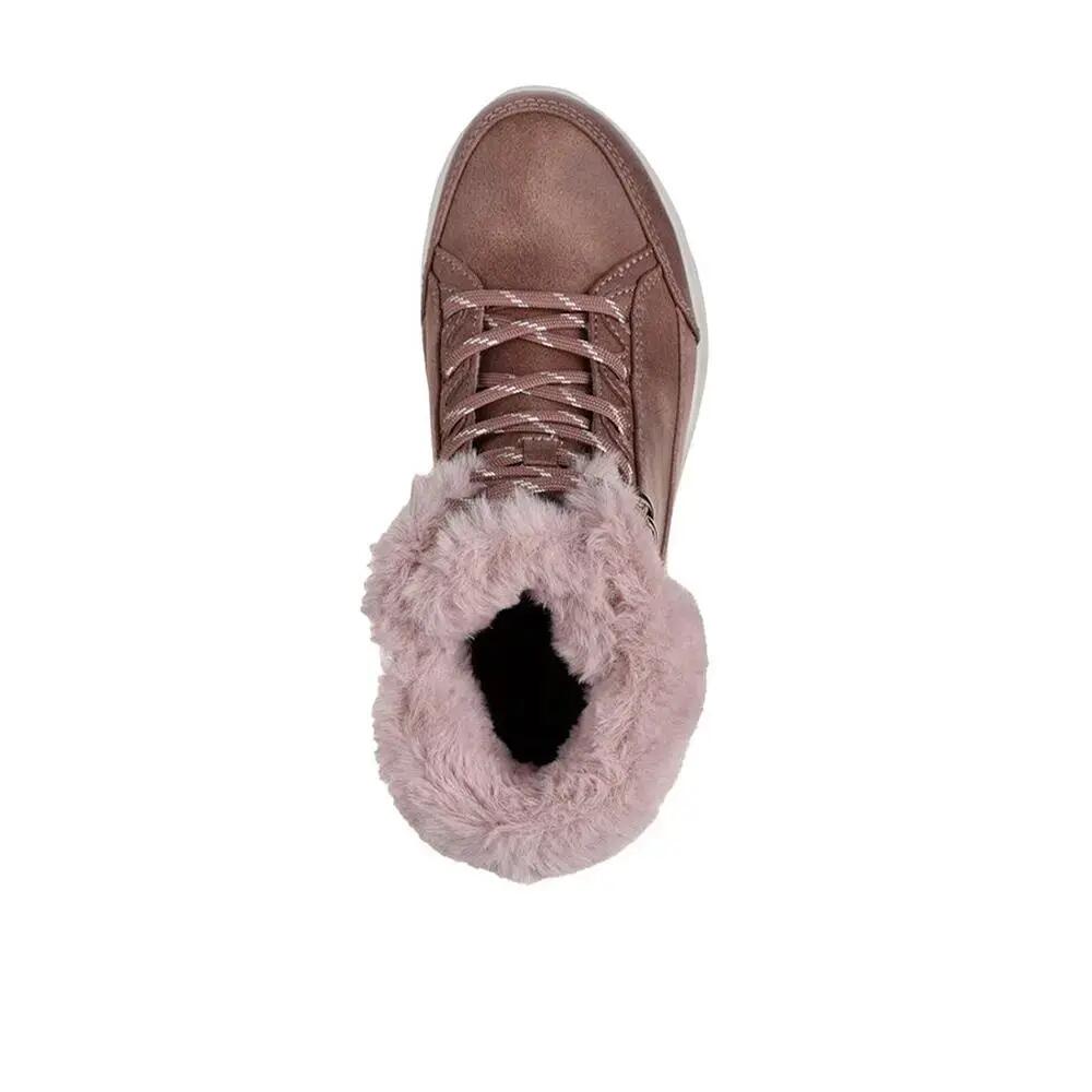Botines Mujer Skechers 144178_MVE Malva con Cordones y Cremallera 3/4