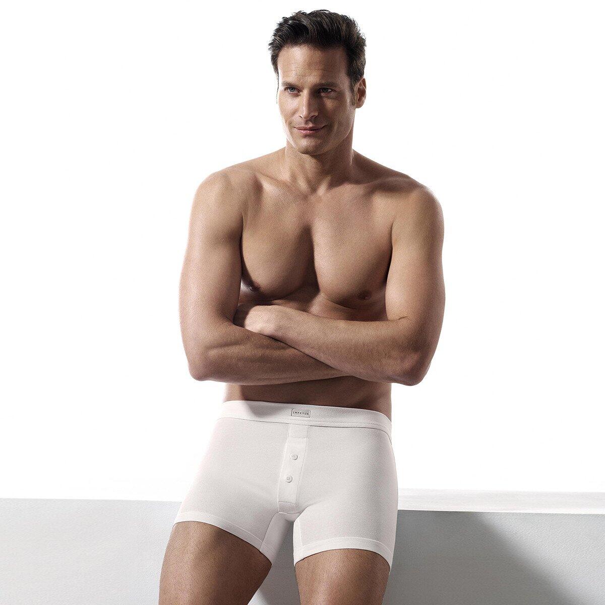 Boxer short boutonné coton stretch Essentials 4/5