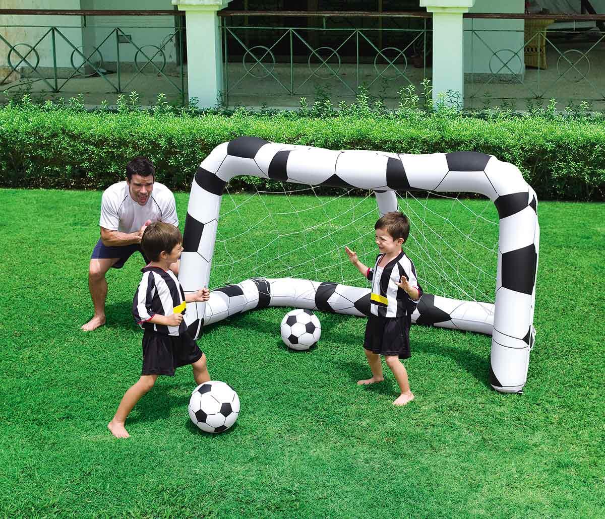 Bestway Playcenter Opblaas Voetbaldoel met 2 Ballen 2/4