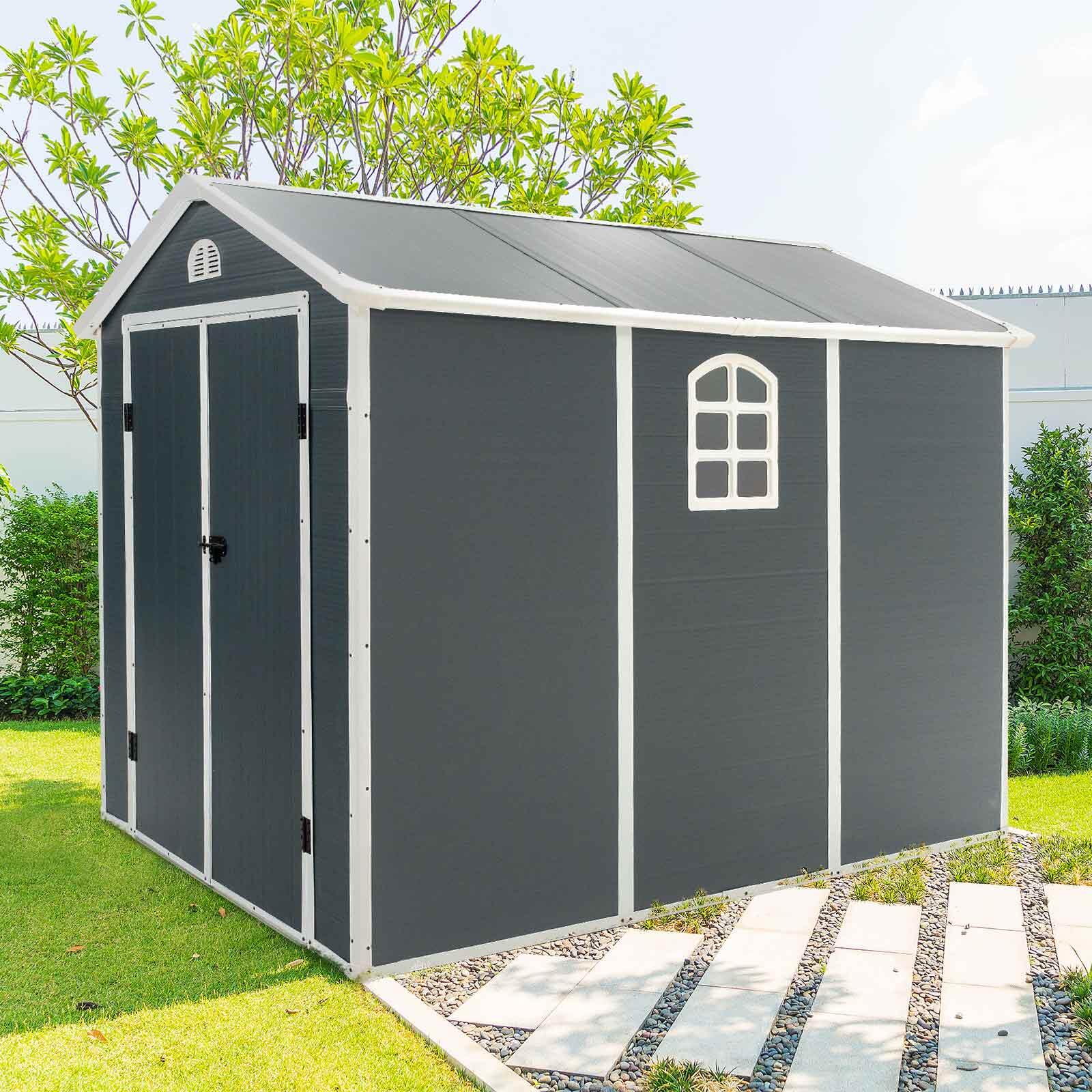 Caseta de Resina para Exterior Gardiun New Fiorella 5,32m² 188x278x225 cm Ventan 2/5