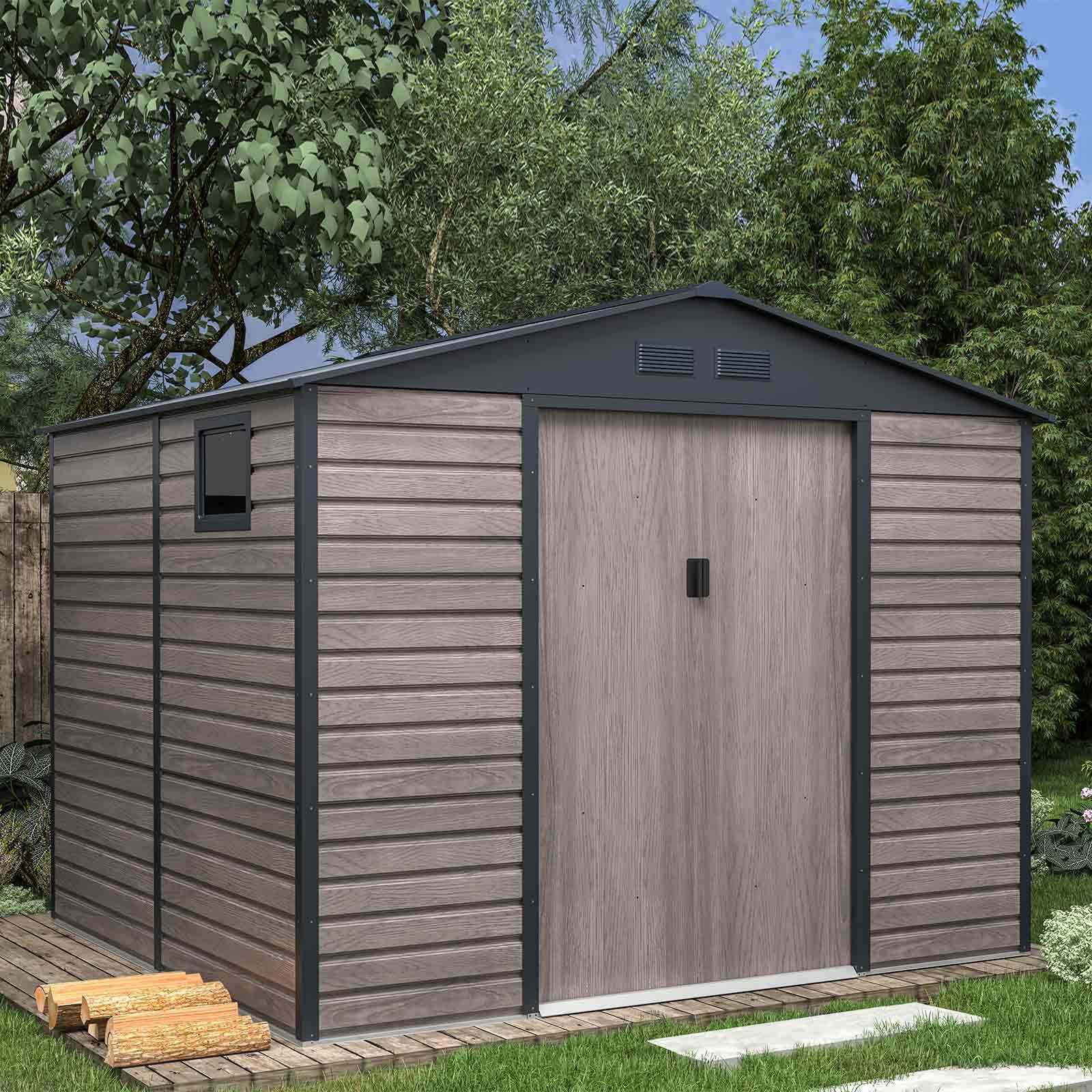 Caseta Metálica Gardiun Surrey 7,06 m2 Exterior 277x255x219 cm de Acero con Vent 2/5