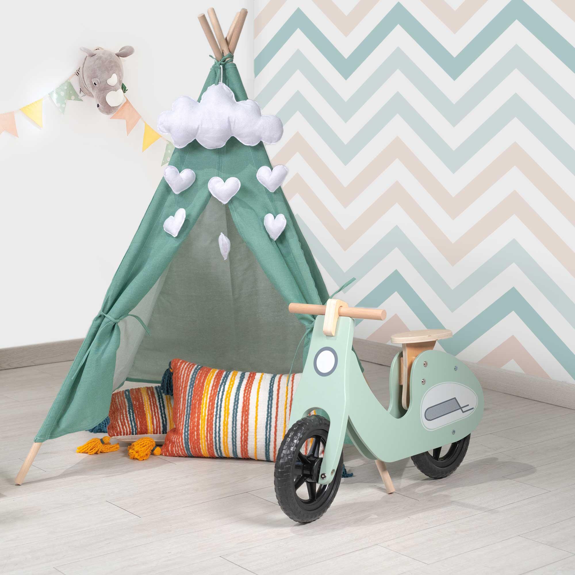 Tipi Infantil Montesori Robincool Kaplana 80x80x110 cm Plegable Uso Interior y E 2/5