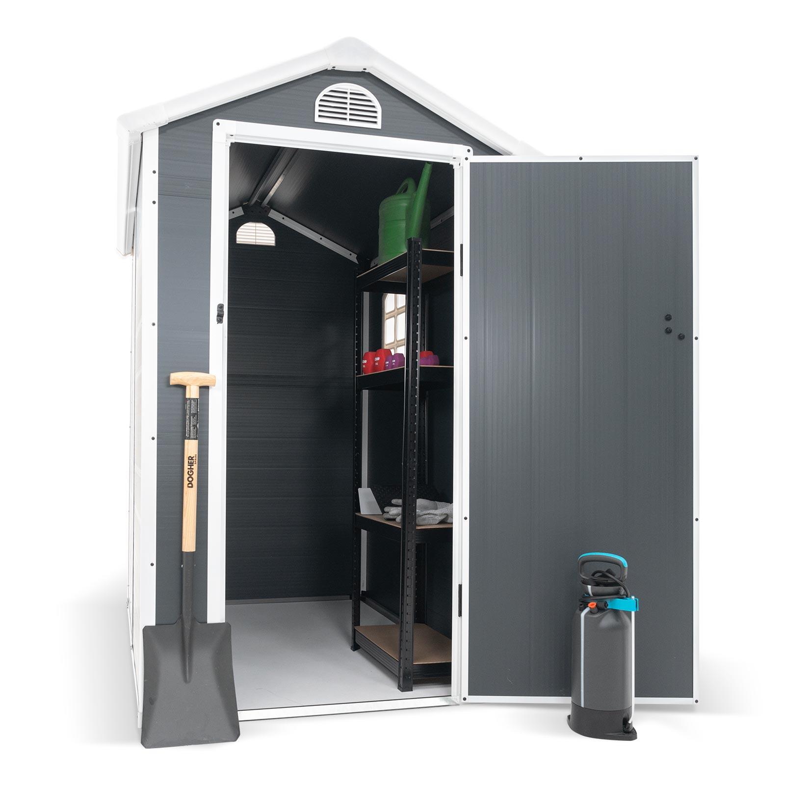 Caseta de Resina para Exterior Gardiun New Marena 2,57m² 130x190x203 cm con Vent 5/5