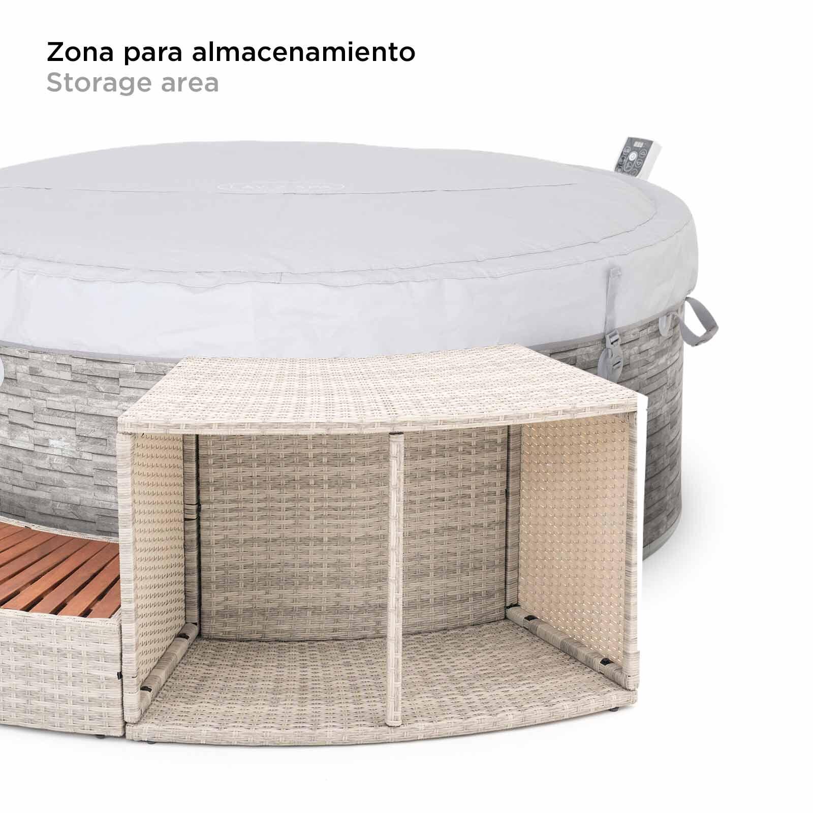 Spa insuflável Bestway Lay-Z-Spa Vancouver Airjet Ø155x60cm + Revestimento 5/5