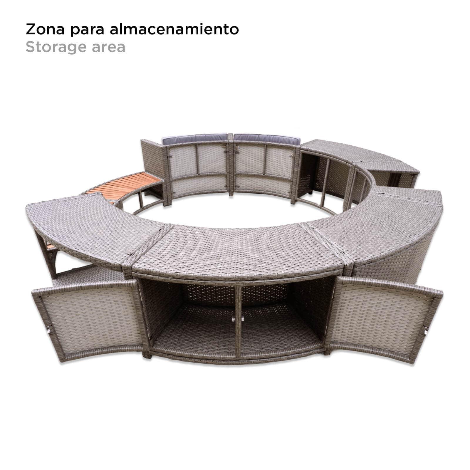 Revestimento para Spa Hidromassagem K2O Full Surround 180 Ø 279 x 40 x 56 cm 3/5