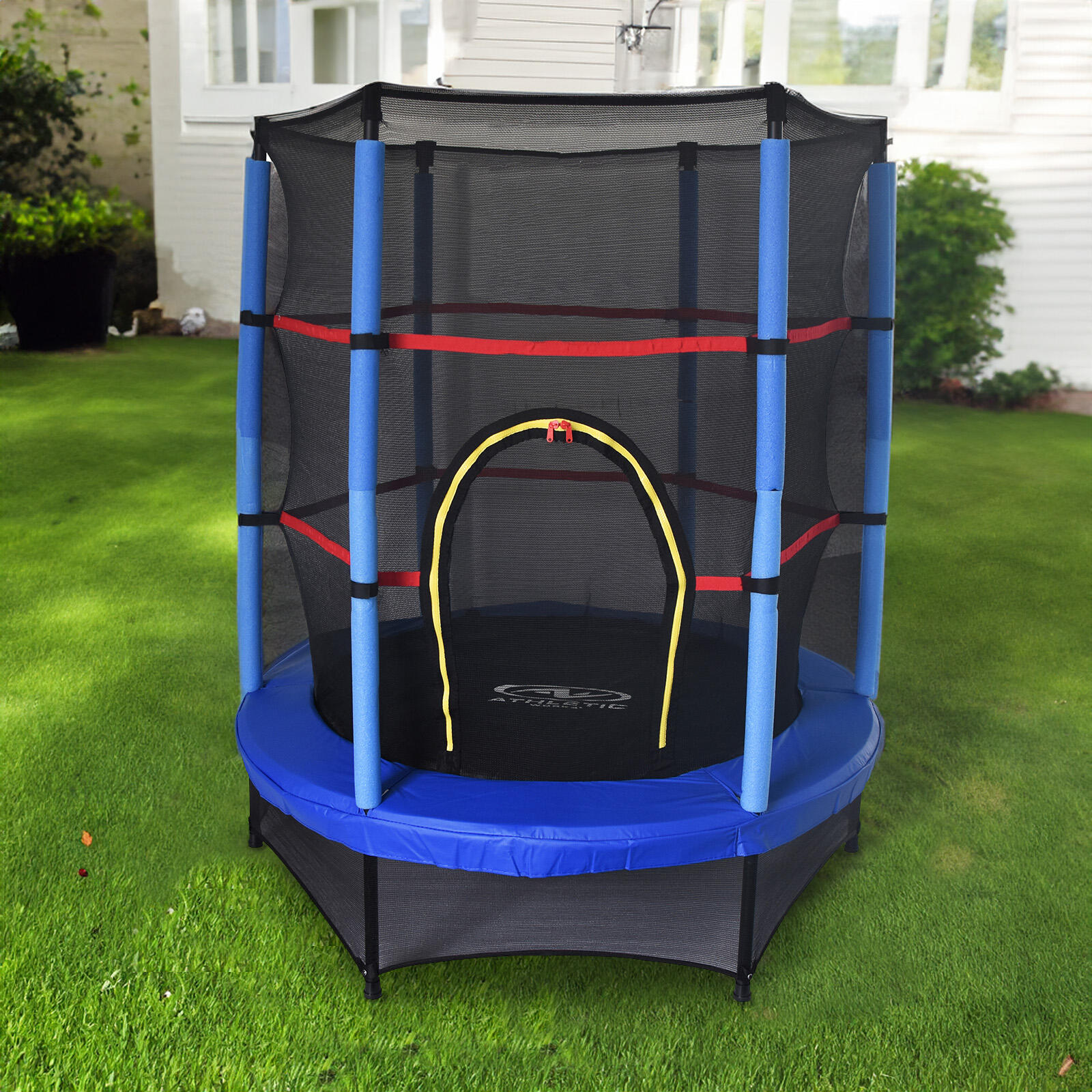 Cama Elástica para Niños Outdoor Toys Happy Jump Blue Ø140x160 cm Trampolín Infa 2/5