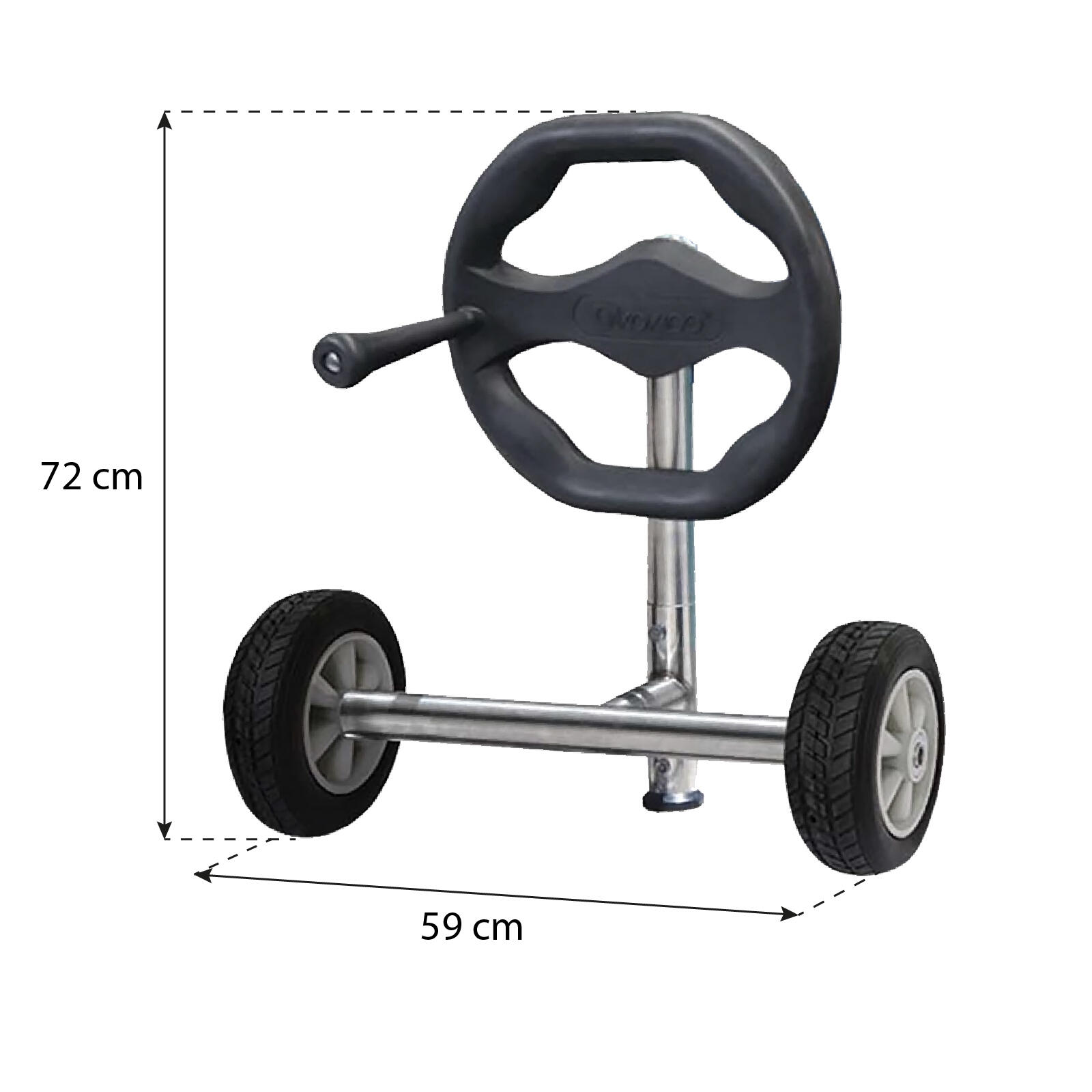 Soporte para Enrollacobertor Kokido Thor 59x72 cm con Ruedas Incluidas 4/5